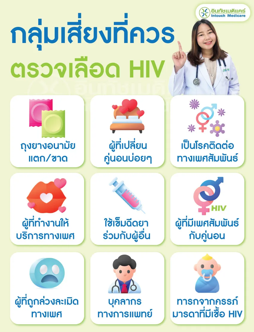 กลุ่มเสี่ยงที่ควรตรวจเลือด HIV 